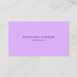 Trendy minimalist Mauve Mallow Pink Professional Visitekaartje