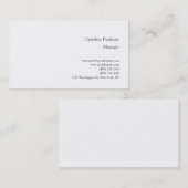 Trendy minimalist Modern Plain Visitekaartje (Voorkant / Achterkant)