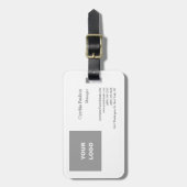 Trendy minimalist Modern Voeg je Logo toe Bagagelabel (Voorkant verticaal)