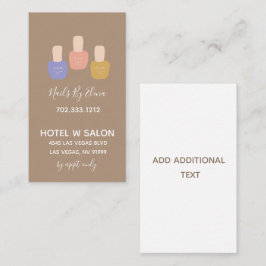 Trendy minimalist Nail Salon Visitekaartje