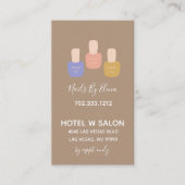 Trendy minimalist Nail Salon Visitekaartje (Voorkant)