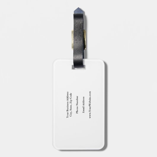 Trendy Minimalist Professional Bagagelabel (Achterkant verticaal)