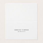 Trendy minimalist Professional Modern Visitekaartje (Buitenkant ongevouwen)
