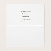 Trendy minimalist Professional Modern Visitekaartje (Binnenkant ongevouwen)