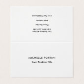 Trendy minimalist Professional Modern Visitekaartje (Buitenkant ongevouwen)