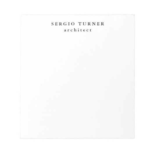 Trendy Minimalist Professional Notitieblok (Voorkant)