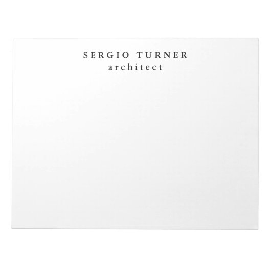 Trendy Minimalist Professional Notitieblok (Voorkant)