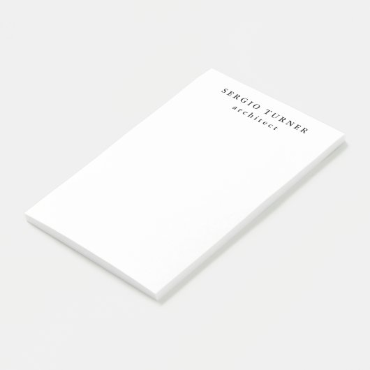 Trendy Minimalist Professional Post-it® Notes (Schuin)