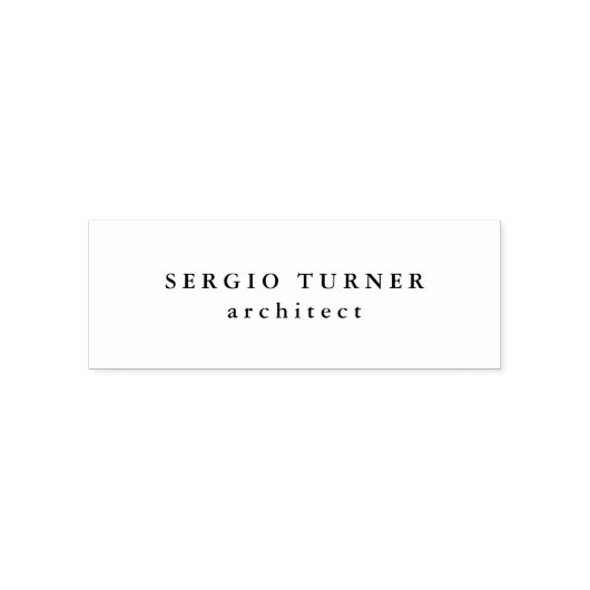 Trendy Minimalist Professional Zelfinktende Stempel (Design)