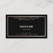 Trendy Minimalist Roos Gold Eyelash Lashes Visitekaartje (Achterkant)