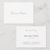 Trendy minimalist Sjabloon Professional Elegant Visitekaartje (Voorkant / Achterkant)