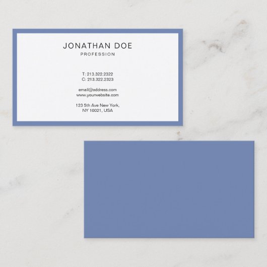 Trendy minimalist - Smart Modern Design Luxury Visitekaartje (Voorkant / Achterkant)