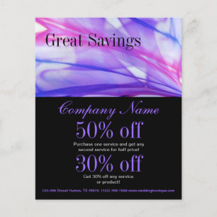 trendy minimalistisch elegant modern paars abstrac flyer