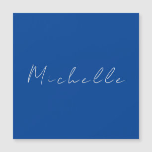 Trendy minimalistisch modern handgeschreven blauw