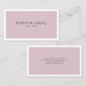 Trendy minimalistisch modern stijlvol design eenvo visitekaartje (Voorkant / Achterkant)