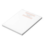 Trendy Minimalistisch Professioneel Eenvoudig Notitieblok (Linkerzijde)