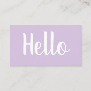 Trendy minimalistisch vet pastel visitekaartjes