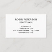 Trendy minimalistisch vet pastel visitekaartjes (Achterkant)