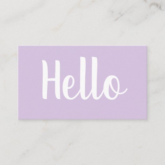 Trendy minimalistisch vet pastel visitekaartjes (Voorkant)