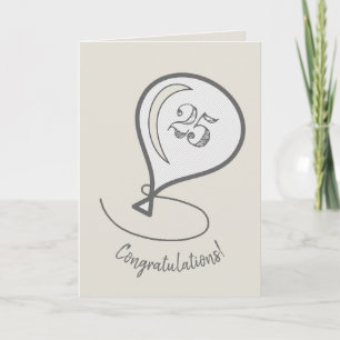 Trendy minimalistische ballon elke leeftijd modern kaart