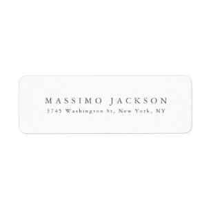 Trendy Minimalistische Elegante Professionele Naam Etiket