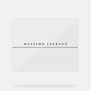 Trendy Minimalistische Elegante Professionele Seri Acryl Bord