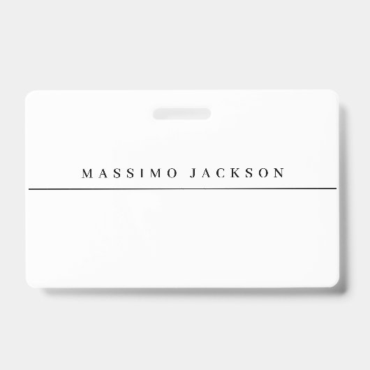 Trendy Minimalistische Elegante Professionele Seri Badge (Voorzijde)
