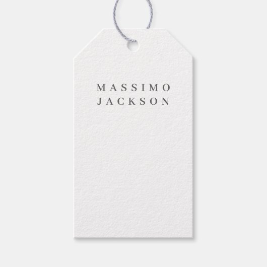 Trendy Minimalistische Elegante Professionele Seri Cadeaulabel (Voorkant)