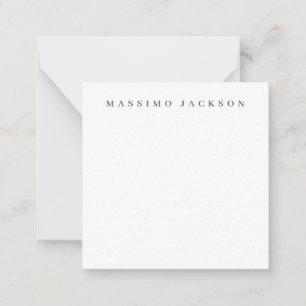 Trendy Minimalistische Elegante Professionele Seri Notitiekaartje