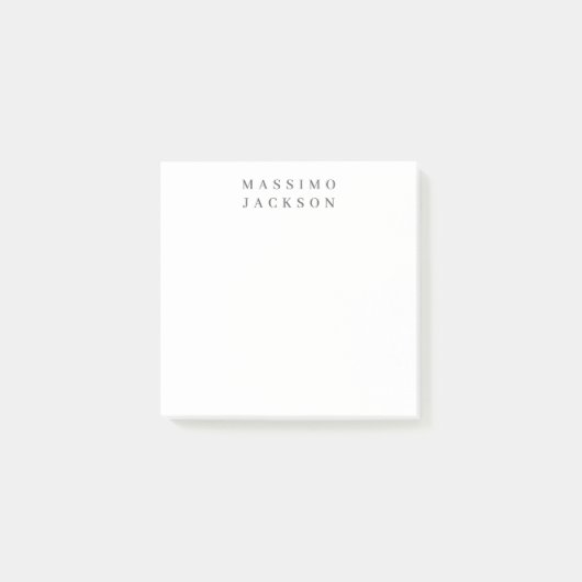 Trendy Minimalistische Elegante Professionele Seri Post-it® Notes (Voorkant)