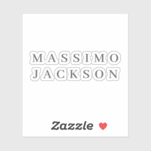 Trendy Minimalistische Elegante Professionele Seri Sticker