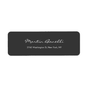 Trendy minimalistische grijze kleur etiket