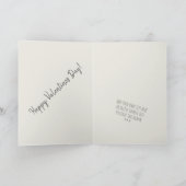 Trendy Minimalistische Hart Moderne Valentijnsdag Kaart (Binnen)