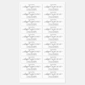 Trendy minimalistische kalligrafie zonder suiker labels (Vel)