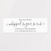 Trendy minimalistische kalligrafie zonder suiker labels (Design 2)