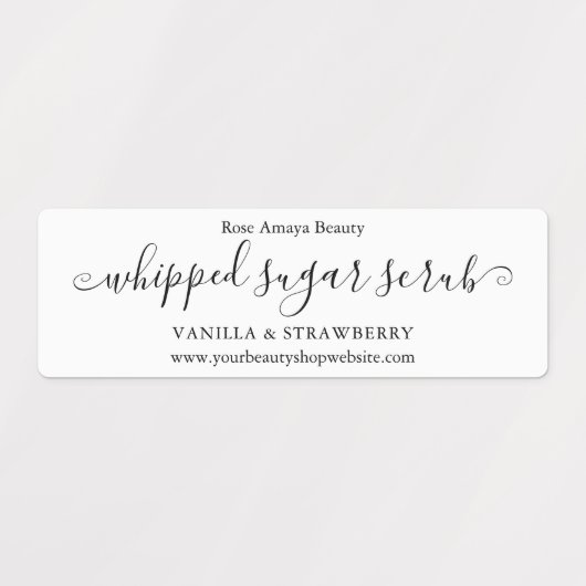 Trendy minimalistische kalligrafie zonder suiker labels (Design 2)