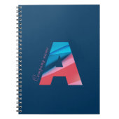 Trendy minimalistische kleurrijke logo notitieboek (Voorkant)