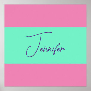 Trendy Minimalistische Moderne Eenvoudige Pastel K Poster