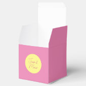 Trendy minimalistische moderne eenvoudige pastelkl bedankdoosjes (Geopend)