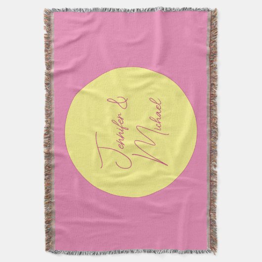 Trendy minimalistische moderne eenvoudige pastelkl deken (Voorkant Verticaal)