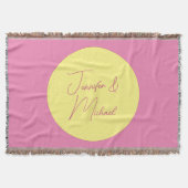 Trendy minimalistische moderne eenvoudige pastelkl deken (Voorkant)