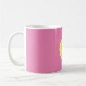 Trendy minimalistische moderne eenvoudige pastelkl koffiemok (Links)