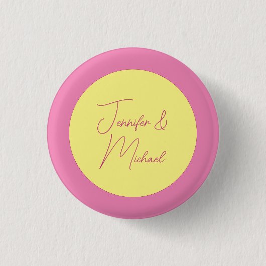 Trendy minimalistische moderne eenvoudige pastelkl ronde button 3,2 cm (Voorkant)