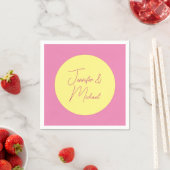 Trendy minimalistische moderne eenvoudige pastelkl servet (Insitu)