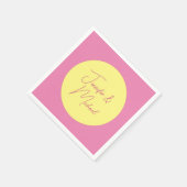 Trendy minimalistische moderne eenvoudige pastelkl servet (Hoek)