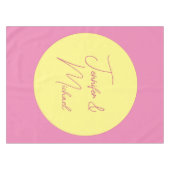 Trendy minimalistische moderne eenvoudige pastelkl tafelkleed (Voorkant (Horizontaal))