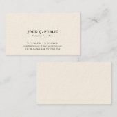 Trendy minimalistische moderne, eenvoudige Sjabloo Visitekaartje (Voorkant / Achterkant)