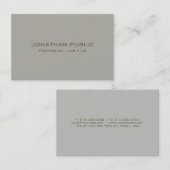 Trendy minimalistische moderne, eenvoudige Sjabloo Visitekaartje (Voorkant / Achterkant)