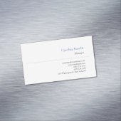 Trendy minimalistische moderne eenvoudige Sjabloon Magnetisch Visitekaartje (Voorbeeld)