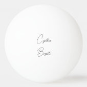 Trendy minimalistische moderne eenvoudige Sjabloon Pingpongbal (Achterkant)